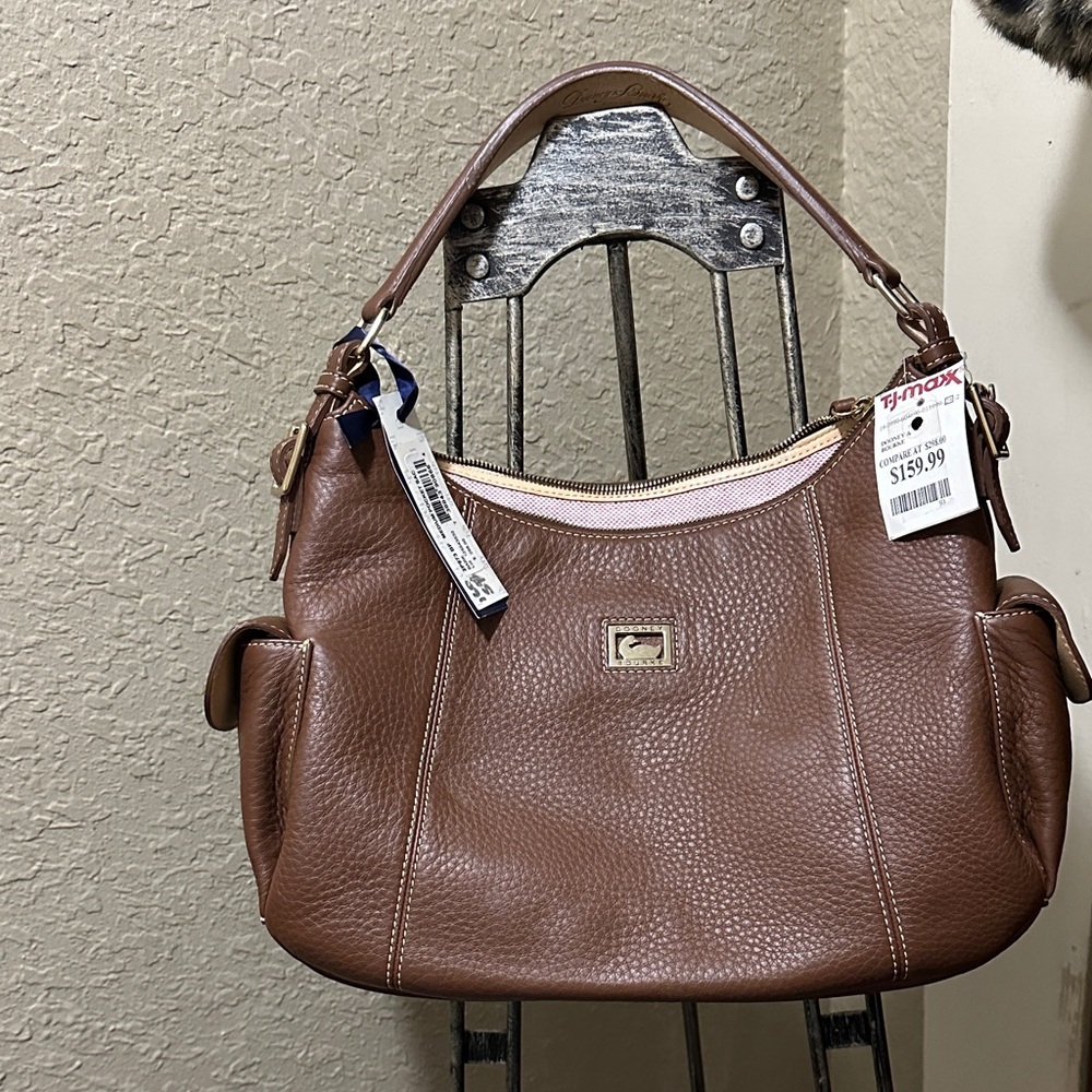 Dooney & Bourke Tan Leather Shoulder Bag